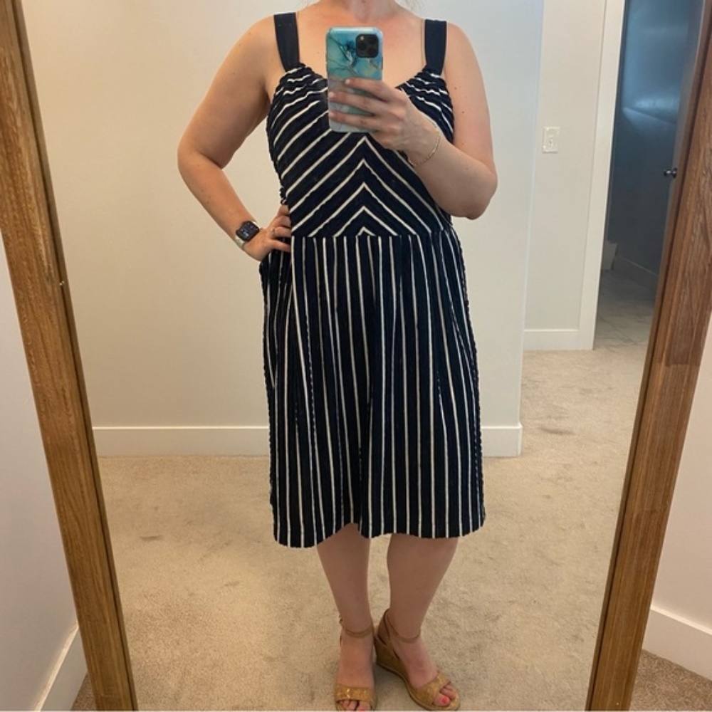 Loft Scalloped Dress